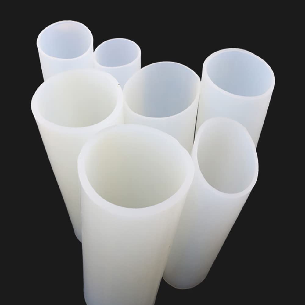 MIFANI Tubo in silicone, Silicone, Tubo, 1M/3.28Ft, 75 * 79mm, Bianco, 1 pezzo