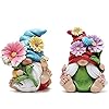 Hodao 2pcs 4 h spring summer gnome garden decorations tomte elf fall gnome decorations gifts swedish elf dwarf figurine table gnome decor indoor home decorations gnome color 1  urban country home decor