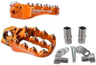 Fastway Evo Air Motorcycle Foot Pegs Kit Orange for KTM 990 Adventure R 2010-2012