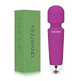 KINGWAND Cordless Handheld Back Massager-Rechargeable Mini Massager, Deep Tissue Massager, Used for Shoulder, Waist, Back Pain Relief, Portable Stick Massager, Full Body Massage.