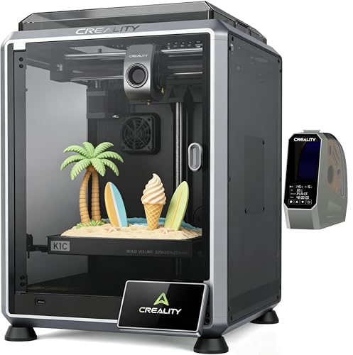 Creality K1C 3D Printer, 600mm/s Fast Speed Auto Leveling 3D Printers Bundle...