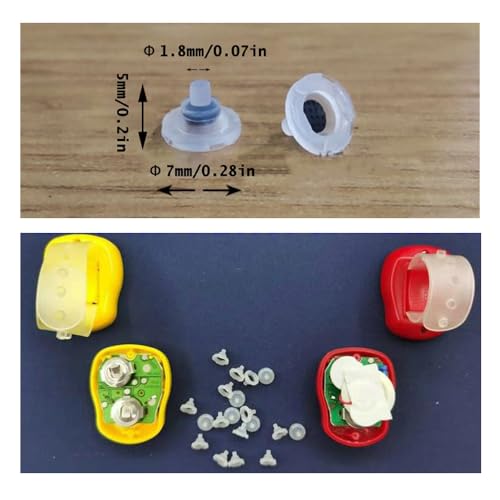 Image of 30 Pack Electronic Finger Counter Conductive Rubber Pad Replacement Button Contact Control Key Pads Parts for Mini LCD Digital Display Hand Tally Counters Count Clickers