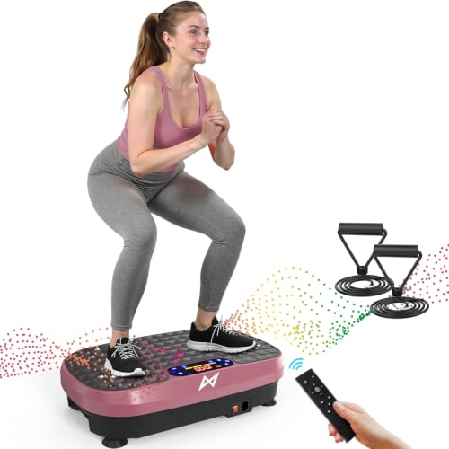 Image of AXV Vibration Plate Fitness Platform Exercise Machine Vibrating Shaking Full Body Shaker Workout Vibrate Stand Shake Board Sport Gym for Weight Loss Fat Burner for Women Men