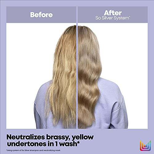 Matrix So Silver Purple Shampoo For Neutralizing Yellow Tones | Color Depositing | For Blonde, Grey, Platinum, & Bleached Hair | Toning & Clarifying Shampoo | 33.8 Fl. Oz #TOP7