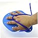 1pair Swimming Hand Paddles Fins Power Training Gloves Paddles Hand Fin Diving for Kids Adults Blue