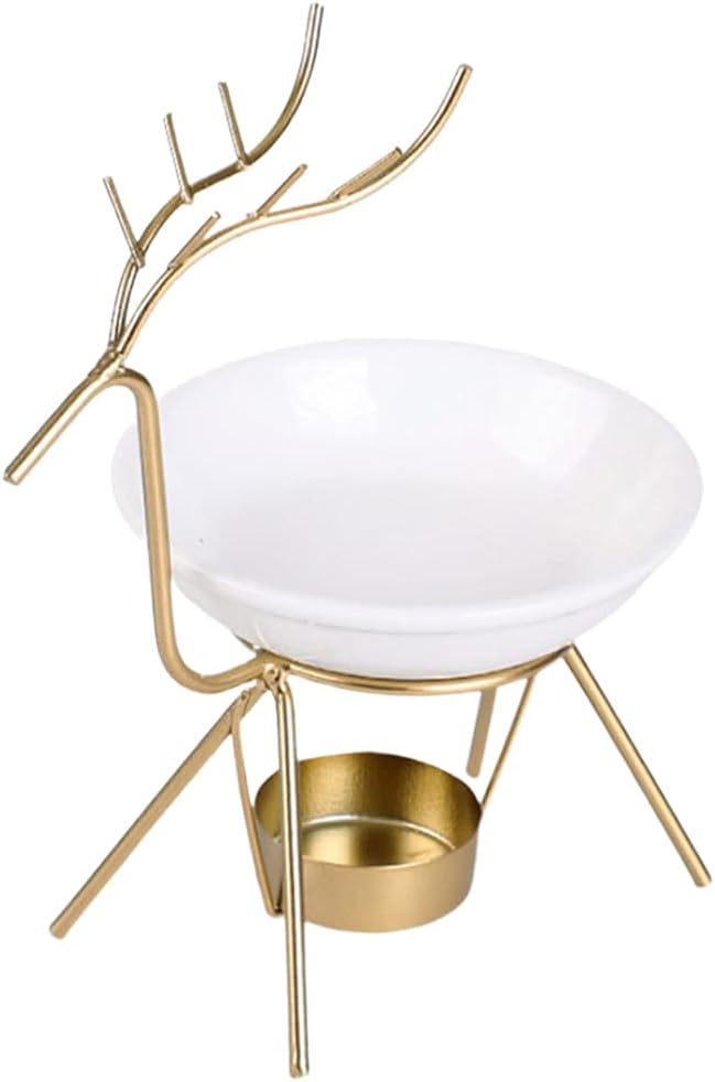 Gazechimp かわいい鹿型 アロマ炉 アロマポット 陶器 おしゃれ アロマバーナー アロマポット ろうそく アロマ