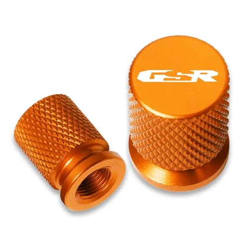 CNC-Ventileinsatzkappe Für Suzuki GSR750 GSR600 GSR400 Motorrad Rad Reifen Teile Ventilschaftkappen(Orange)