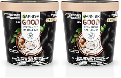 Garnier GOOD Permanent Hair Colour 2.0 Truffle Soft Black (Pack of 2)