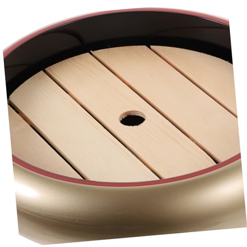 Set de 2 platos japoneses para sushi con base de madera miniatura 4