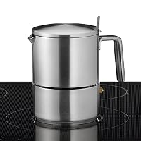WMF Kult Espressokocher 300ml, Espressomaschine für 6 Tassen, Cromargan Edelstahl mattiert, Induktion, spülmaschinengeeignet – Ansicht 3