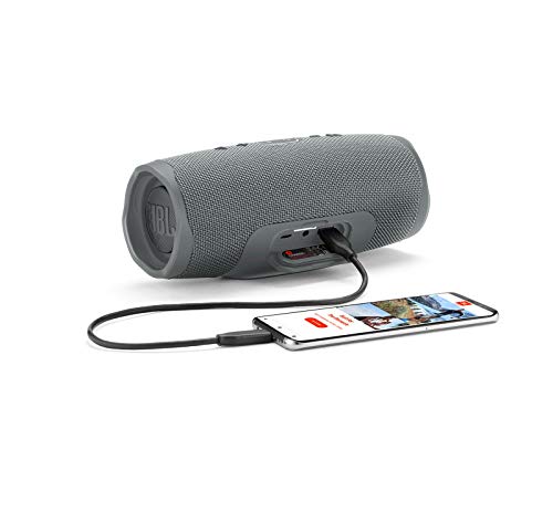 JBL Charge 4 Portable Waterproof Wireless Bluetooth Speaker - Grey – Ansicht 4