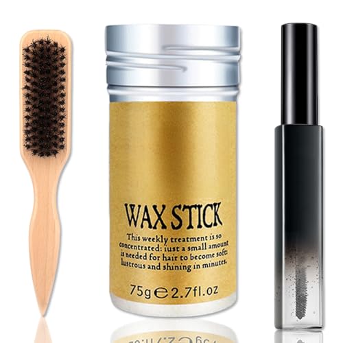 Yabacado Hair Wax Stick Set,Styling Kit for Flyaways,Frizz Control & Flyaway Smoothing, Multi-Purpose Set for All Types, Long-Lasting Hold for Daily