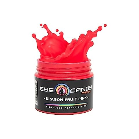 Eye Candy Pink Neon Pigment Paste "Dragon Fruit Pink" (2 oz) Multipurpose | Epoxy, Resin Art Paste | Highly Pigmented Cover