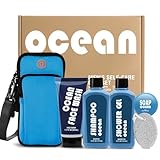 BODY & EARTH Bath and Body Wash Gift Set for Men, 6 Pcs Post-Workout Bath Gifts for Men, Cleanses, Hydrates, Refreshes,gift sets for men,mens birthday gift ideas