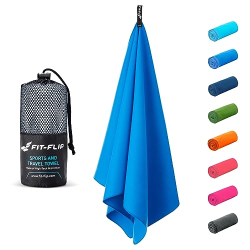 Price comparison product image Fit-Flip Swimming towel - fast drying microfibre beach towel - ultra absorbent thin towels for travel