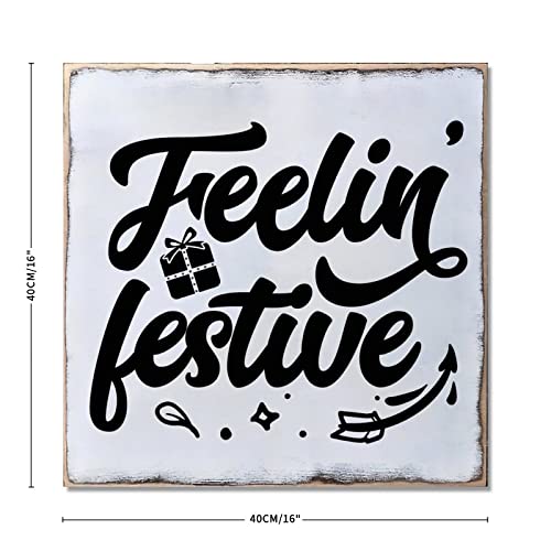 Panneau mural festif de Noël pour table cuisine maison Feelin'