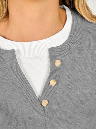 Image of ANRABESS Sweaters for Women 2026 Fall Long Sleeve Lightweight Pullover Tops