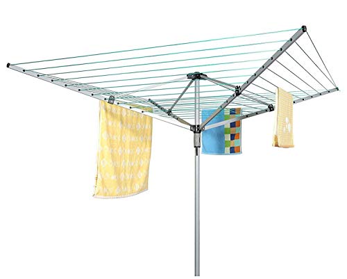 Abaseen Rotary Clothes Dryer 40M,50M,60M Washing Line Airer 4 Arm Dryer Folding Outdoor Indoor Laundry (60M) - Image 2