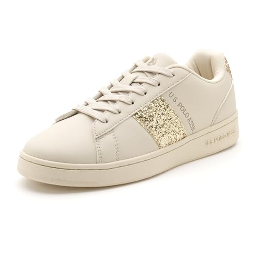 Image of U.S. Polo ASSN. Kate 3.0 Off White Sneakers Shoes with Premium Upper