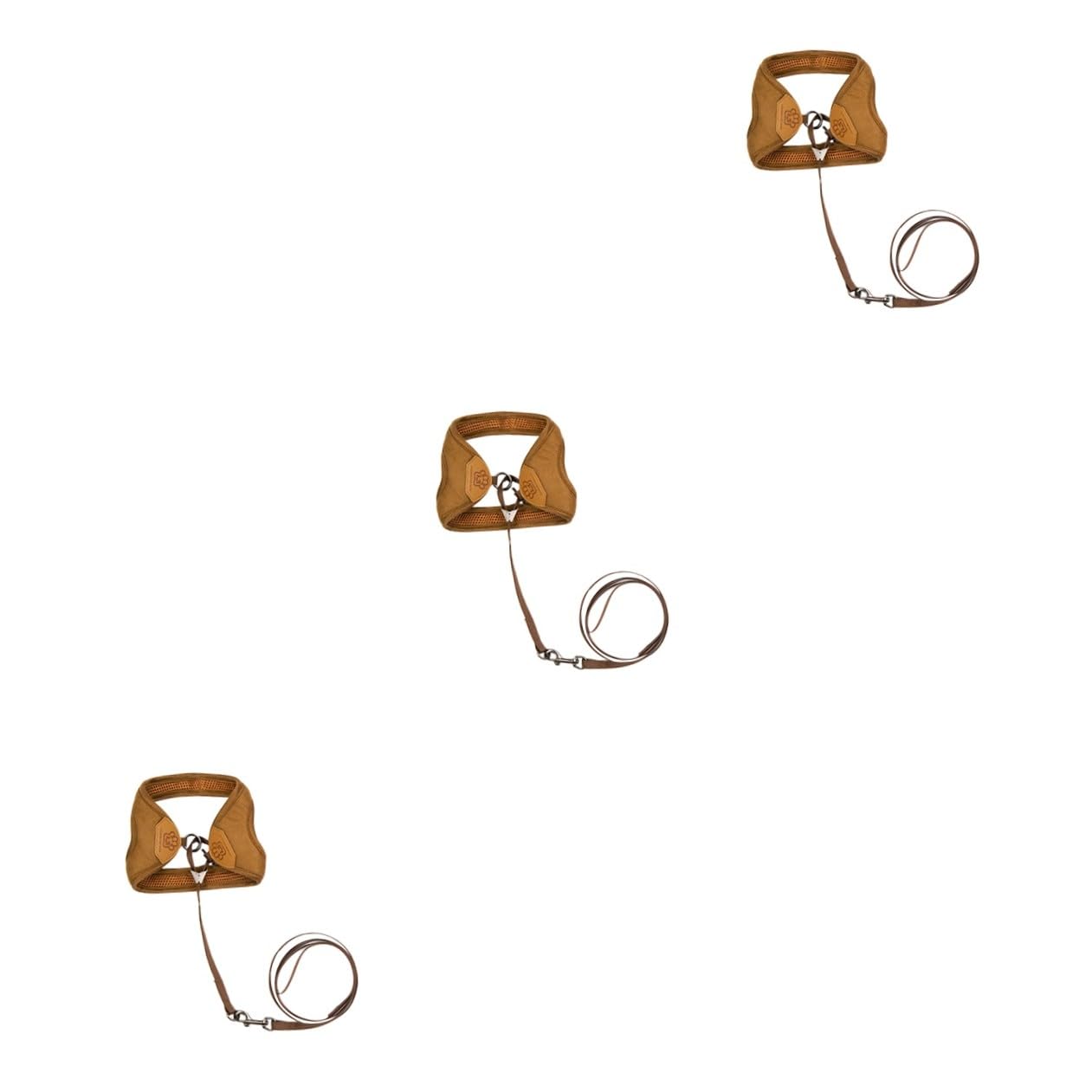 VANZACK 3stücke Katzen Geschirr Mit Zugseil Bequemes Und Leichtes Design Für Katzen Und Kätzchen Für Dull Polish Kaffee Haustierbedarf