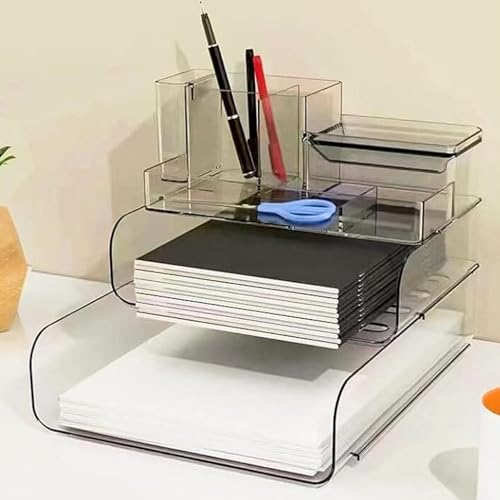 Purilit Design Schreibtisch Organizer mit Aktenhalter