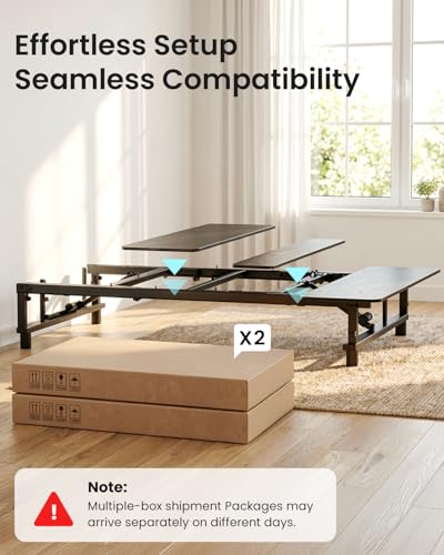 Image of Mixcous Adjustable Bed Base - Electric Queen Adjustable Bed Frame with Zero Gravity, Head & Foot Lift, Remote Control, Quiet Motor, Compatible with Memory Foam & Hybrid Mattresses, Easy Assembly