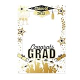 Soochat Graduation Photo Booth Frame Graduation Photo Booth Props Congrats Grad Photo Booth Prop for Graduation Party Decorations