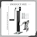 Okiyakusama Trailer Jack Multifunction Sturdy Heavy Duty Professional with Hand Crank Adjustable Height for Trailer RV Boat Supplies, Style C