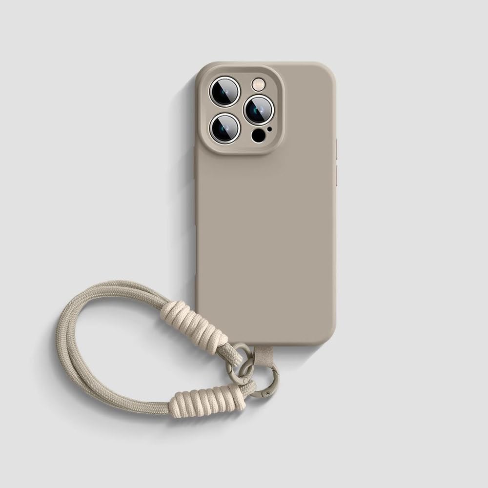 Coque iPhone 12 Pro protection caméra silicone liquide avec cordon réglable - 8