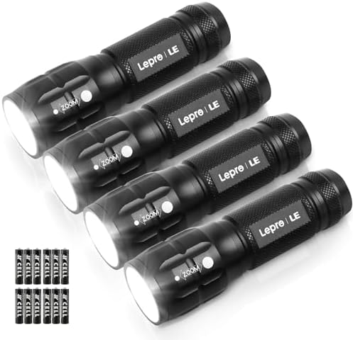 Lighting Ever LED Flashlight, High Lumens Waterproof Adjustable Focus