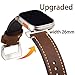 Gitalian Leather Band Compatible with Apple Watch Ultra 3/2/1 Band 49mm 46mm 45mm 44mm 42mm for Men, chubby cable Genuine Leather robust and Wide Strap for iWatch, Series10 9 8 7 6 ,(Retro Brown) black buckle