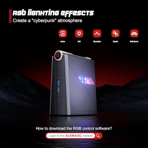 Acemagic Mini Pc Gaming Pc-Computer: Core I7-11700B (8C/16T,Up To 4.8Ghz) 16Gb Ddr4 512Gb Nvme Ssd Mini Computers thumb #3