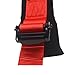 Spocoro 4 Point Racing Harness with Ultra Soft Heavy-Duty Shoulder Pads, 2-Inch Nylon Webbing Buckle Release, Red