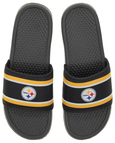 Image of FOCO NFL Team Printed Slide Sandals - Officially Licensed Football Fan Footwear for Comfort & Style