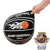 Genérico Baloncesto Silencioso - Balón De Baloncesto Silencioso Interior PU Tamaño 5 Y 7 | Bola De Básquetbol Silenciosa para Niños Y Adultos Ideal para Apartamentos Driblar En El Salón Sin Molestar