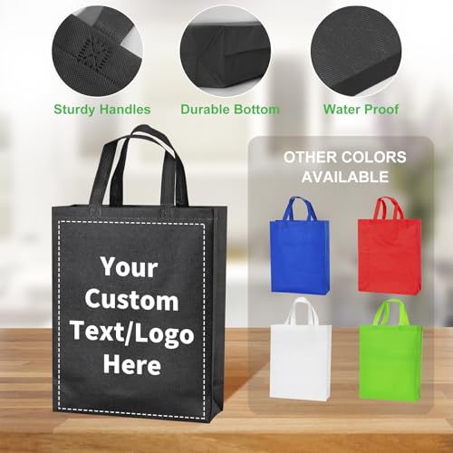 ECOEXTRA Custom Tote Bags 100 pcs