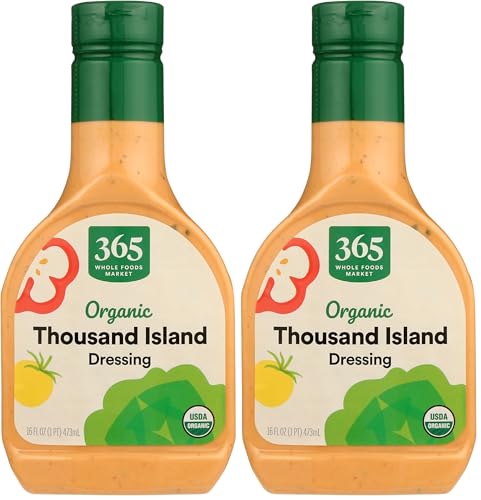365 by Whole Foods Market, Dressing Thousand Island Organic, 16 Fl Oz (Pack of 2)