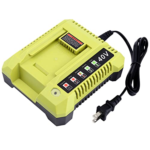 OP401 Fast Charger Replacement for Ryobi 40V Battery Charger Compatible with Ryobi 40V Lithium Battery OP4040 OP4050 OP4050A OP40601 OP4026 OP4015 OP4030 Tools Battery