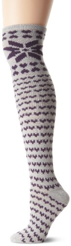 Betsey Johnson Women's Hit The Slopes Fair Isle Otk, Heather Grey, One Size