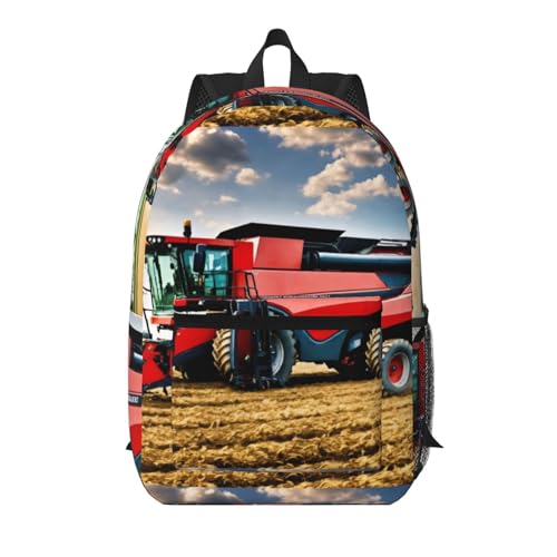 Sac à dos quotidien avec imprimé tracteur agricole pour le travail