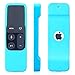 [Nightglow Blue] Case for Apple TV 4K / 4th 5th Gen Remote, Akwox Light Weight [Anti Slip] Shock Proof Silicone Cover [Lanyard Included] -not for New Apple 4k TV Series 6th Gen 2021
