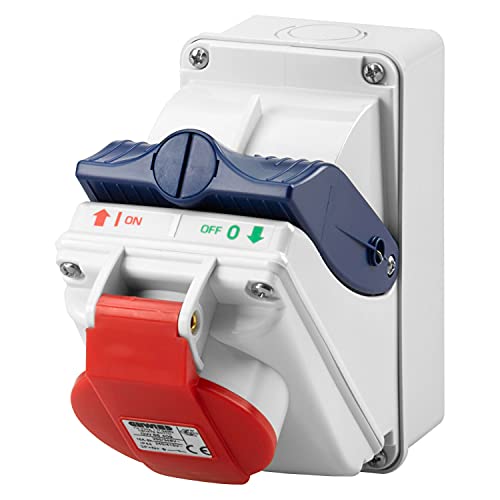Gewiss Gw66461-3p-t Sortie étanche IP55 32A pour sécuriser l'alimentation 230V