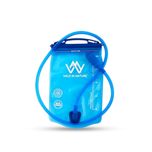 Wild In Nature® Hydration Water Bladder – 1L, 1.5L, 2L Sizes | BPA-Free, Leakproof Water Reservoir for Running, Hiking, Cycling & Camping (1L)