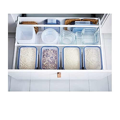 Image of Ikea Tssp Food Container, Square /Plastic750 Ml (25 Oz)(Pack Of 3),Clear