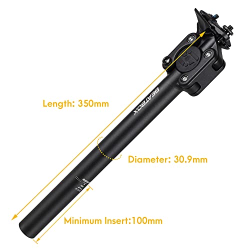 Satori Beatbox Mountain Mtb Road Bike Bicycle Suspension Seat Post Seat Shock Absorber - 30.9 X 350Mm, Recommended Load Weight 70-85Kg / 154-187Lbs #TOP1