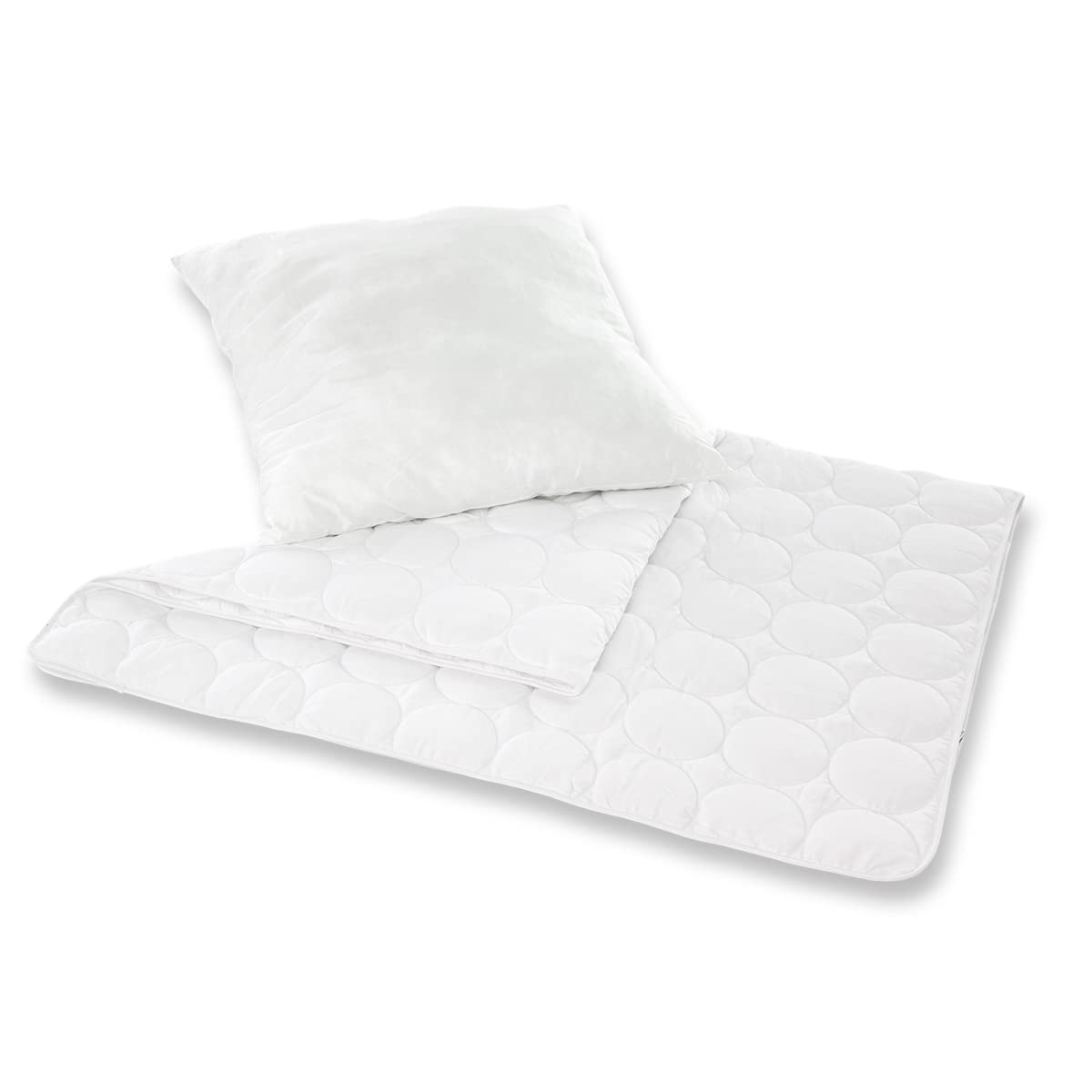 Träumeland Set Tencel Best Moisture Management for Dry and Hygienic Sleeping Environment Blanket: 135 x 200 cm, Pillow: 80 x 80 cm
