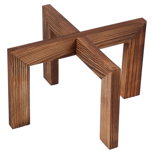 AwObEpl Plant Stand Indoor Wood Plant Holder Minimalist Wood Flower Pot Stand Rustic Planter Stand for Indoor Home Office Plant