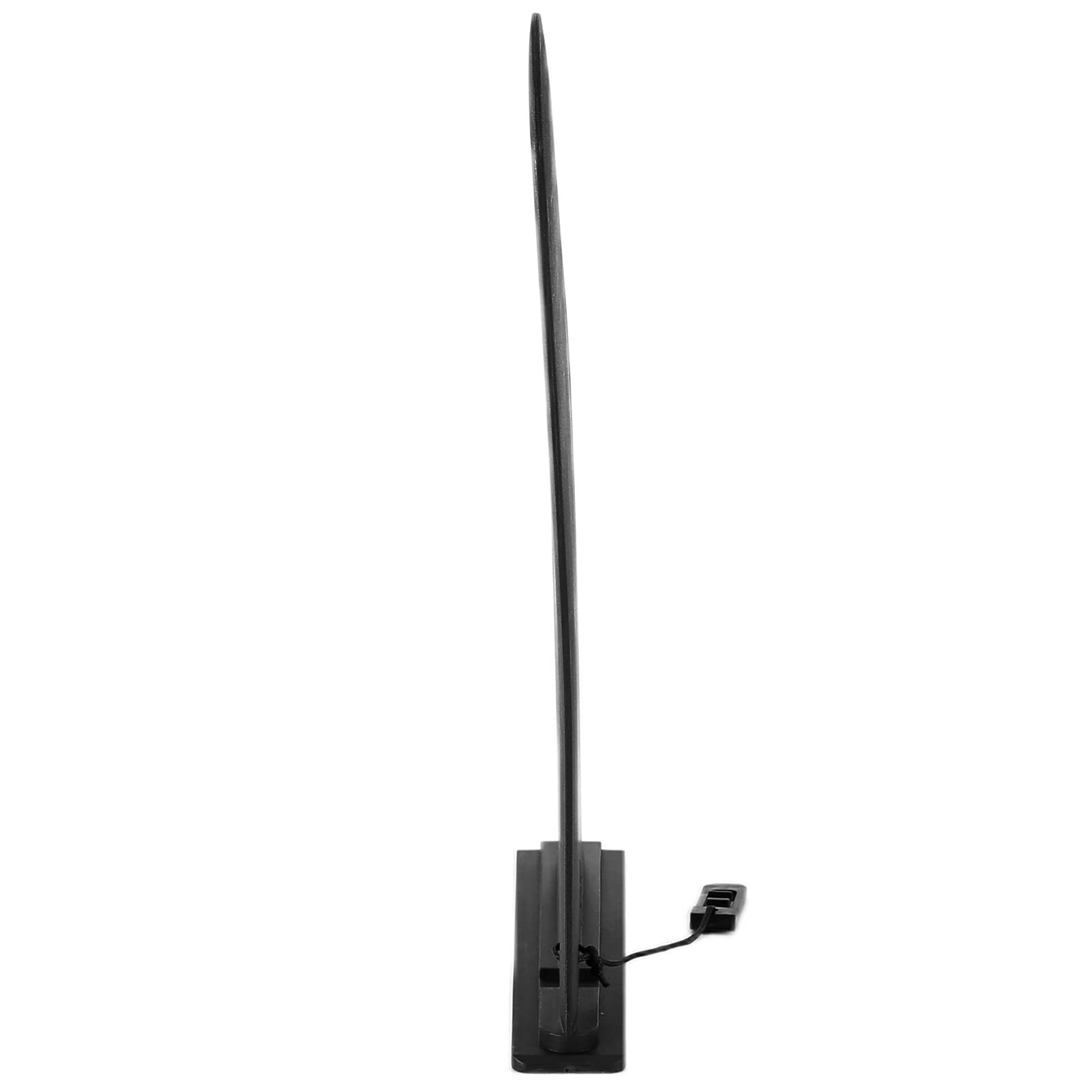 Pinna Rimovibile, 11in Surf Pinna Tipo Presa Fissa in PVC Stabilizzatore Centrale Nero Pagaia per Tavola Surf Longboard