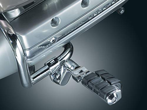 Kuryakyn 7976 Motorcycle Foot Controls: Offset Dually ISO Highway Pegs with Magnum Quick Clamps for 1