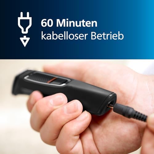 Philips Multigroom Series 3000 Maszynka do Strzyżenia, Czarny/Czerwony, 8 Końcówek